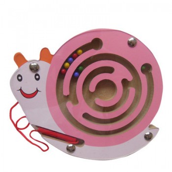 Children Animal Magnetic Maze Toy Kids Wooden Puzzle Game Early Educational Brain Teaser Wooden Toy Intellectual Jigsaw Board