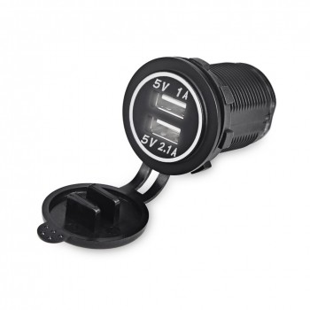 Dual Car USB Port Charger Power Adapter Cigarette Lighter Adapter Socket Electronics Accessories USB For Car Socket Splitter