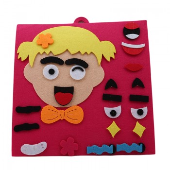 1Set 3D Parents And Kids Five Sense Organs DIY Assembling Puzzles Jigsaw Children Recognition Training Educational Toys
