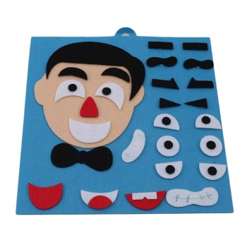 1Set 3D Parents And Kids Five Sense Organs DIY Assembling Puzzles Jigsaw Children Recognition Training Educational Toys