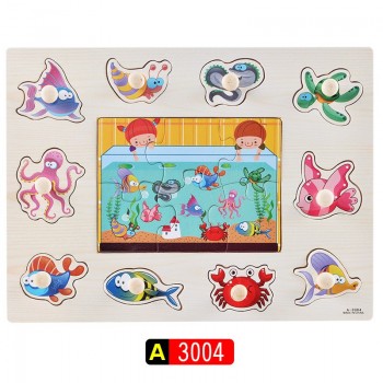 High-Quality Wooden Puzzle Digital Alphabet Model DIY Education Toys For Children  Baby Gifts  Funny Toy Puzzles  Birthday Gifts