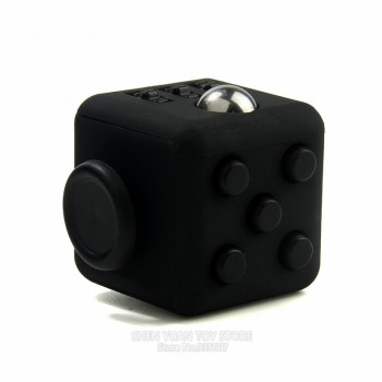 3.3cm Mini Cube Vinyl Desk Finger Toy Squeeze Fun Stress Reliever Toys 11 Colour Click Glide Flip Spin Breathe Roll Cubes
