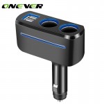 2017 Dual USB Car Charger Socket 2 Way Auto Car Cigarette Lighter Car Charger Socket Splitter 2 USB Charger Power Adapter