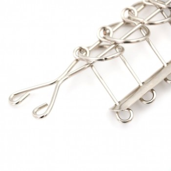 Fashion School 5 Linked Rings Tools Chinese Stainless Steel Metal 5 Rings Brainteaser Wire Documentary Interesting Puzzle Toy