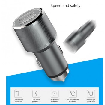 Onever 12 V ~ 24 V Fast Charge QC 3.0 Two Ports Support Car USB Mobile Phone Charger For Galaxy S8 Plus S7 S6 Edge Xiaomi Mi6