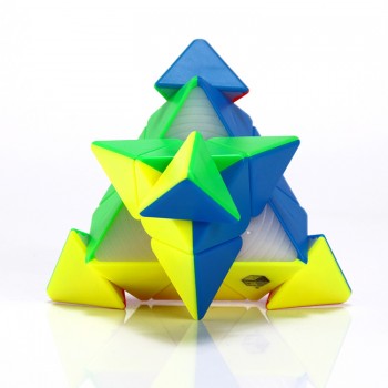 2018 Yuxin Magic Cube Speed Classic Professional Pyramid Third-order Twist Puzzle Cube Magico Sticker Children Toy