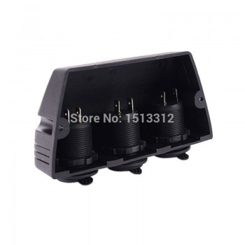 DIY Waterproof 12~24V Motocycle Car Dual USB Charger Adapter + Dual Cigarette Lighter Sockets