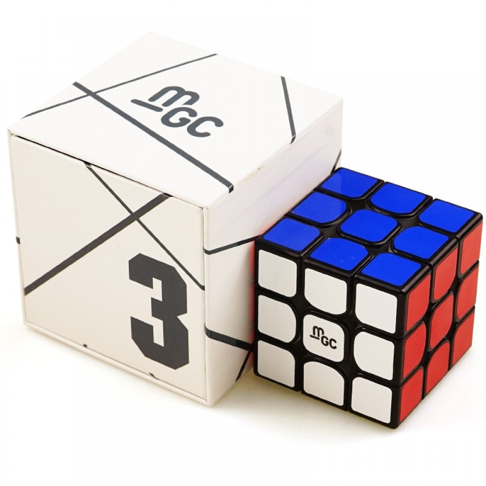 Yj MGC 3x3x3 Magic Cube Magnetic 3x3 Speed Cubes Puzzle Toys Black