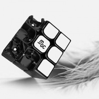 Yj MGC 3x3x3 Magic Cube Magnetic 3x3 Speed Cubes Puzzle Toys Black