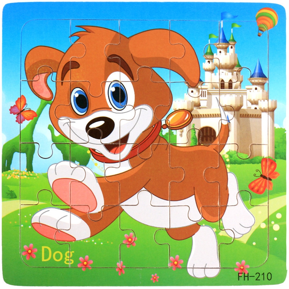 20 pieces of jigsaw puzzle wooden jigsaw puzzle toys children Early childhood education puzzle puzzle  #99