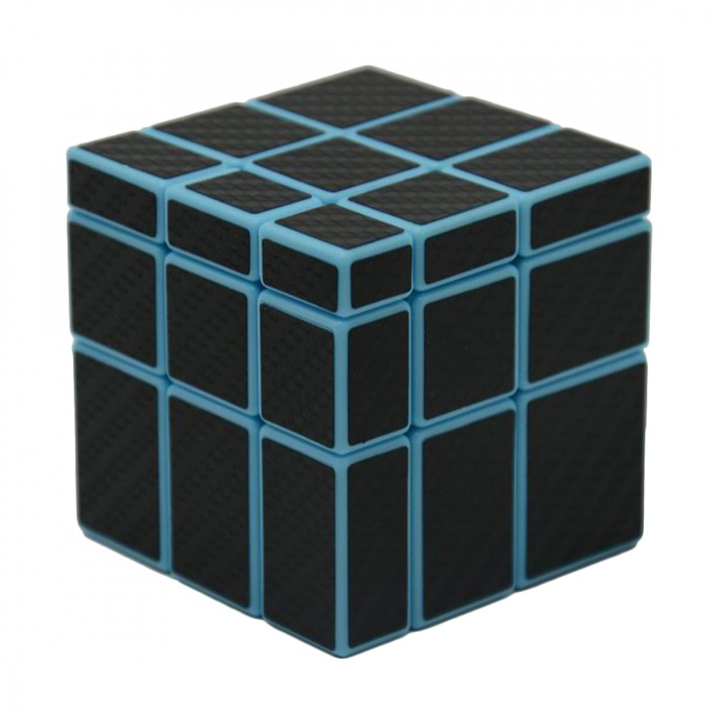 3x3x3 Mirror Blocks Carbon Fiber Sticker Magic Cube Puzzle Speed Cube 57mm