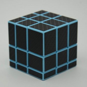 3x3x3 Mirror Blocks Carbon Fiber Sticker Magic Cube Puzzle Speed Cube 57mm