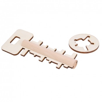 Key Unlock Puzzle Intelligence Educational Toys Puzzles Pre-school Wooden Kids Babies Children Wooden Toy