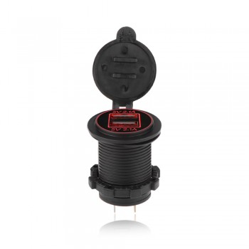 Onever 12-24V USB Charger for Motorcycle Auto Truck ATV Boat  LED Car 4.2A Dual USB Socket Charger Power Adapter Outlet Power