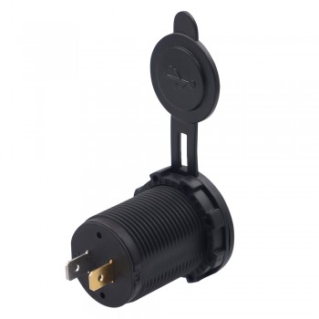 Motorcycle Dual USB Socket Charger Power Adapter Outlet Power 12-24V Mobile Phone Charger with LED for Auto Car Truck ATV Boat