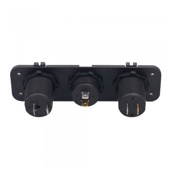 Dual USB Car Motorcycle Cigarette Lighter Socket Car Charger LED Digital Display Digital Voltmeter 12V Electric Voltage Meter