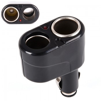 2 Way Car Cigarette Lighter Charger Socket Splitter Lighter Socket Adapter