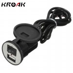 Universal Motorcycle Waterproof USB Charger Adapter Electric Bicycle Handlebar Power Supply Port Socket For Phone GPS MP4