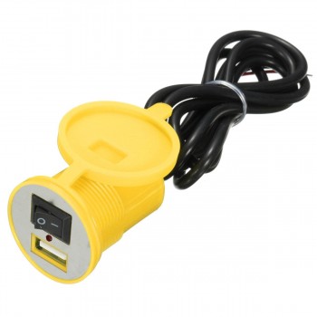 Universal Motorcycle Waterproof USB Charger Adapter Electric Bicycle Handlebar Power Supply Port Socket For Phone GPS MP4