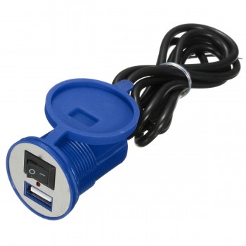 Universal Motorcycle Waterproof USB Charger Adapter Electric Bicycle Handlebar Power Supply Port Socket For Phone GPS MP4