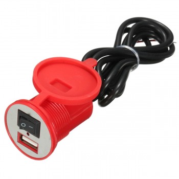 Universal Motorcycle Waterproof USB Charger Adapter Electric Bicycle Handlebar Power Supply Port Socket For Phone GPS MP4