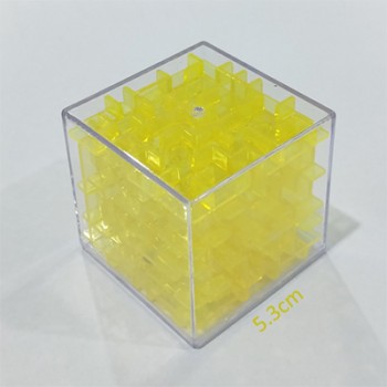 3D Cube Puzzle Maze Steel Ball Game Toys Case Box Fun Brain Game Toys For Children Intelligent Improve Hands-on/Balance Ability