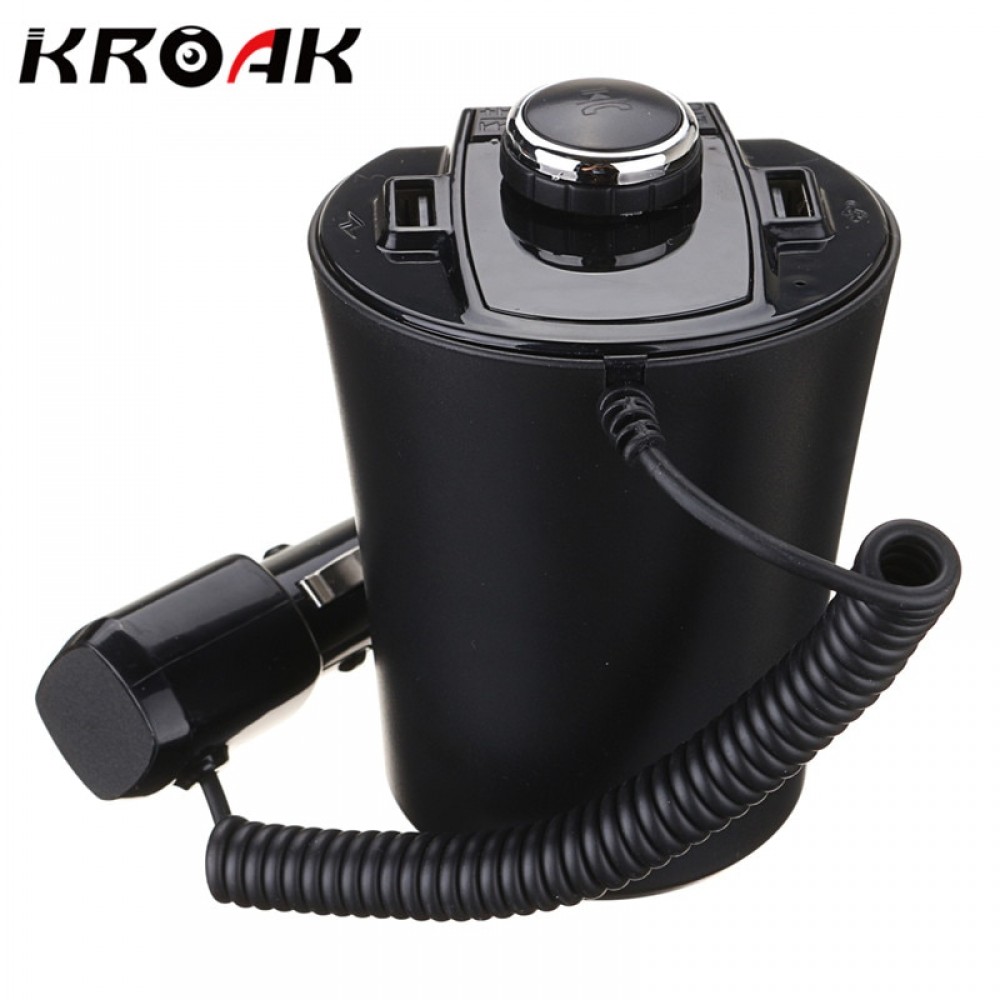KROAK Unviersal 5V 3.1A Dual USB Car Charger Cigarette Lighter Adapter with LED display Fast Charger For Phone