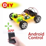 DIY Plastic Model Kit Mobile Phone Remote Control Toy Set Kids Physics Science Experiment Assembled rc cars radio control
