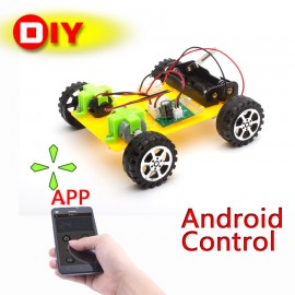 DIY Plastic Model Kit Mobile Phone Remote Control Toy Set Kids Physics Science Experiment Assembled rc cars radio control