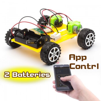 DIY Plastic Model Kit Mobile Phone Remote Control Toy Set Kids Physics Science Experiment Assembled rc cars radio control