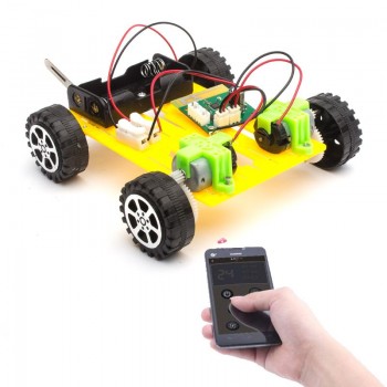 DIY Plastic Model Kit Mobile Phone Remote Control Toy Set Kids Physics Science Experiment Assembled rc cars radio control