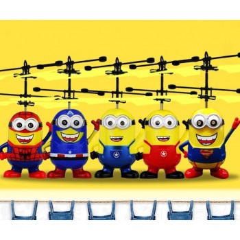 Minion drone RC Helicopter Aircraft Mini drone Fly Flashing helicopter Hand Control RC Toys Minion Quadcopter Dron LED Kids Toys