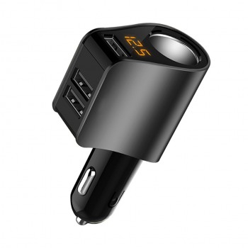 Universal 3 USB Car Charger Quick Charge Car Cigarette Lighter Socket Splitter Voltage Monitor Power Adapter 5V 3.1A Car Charger
