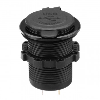 12-24V Waterproof Dual USB Cigarette Lighter Socket Phone Charger Power Adapter Motorcycle ATV Boat 3.1A