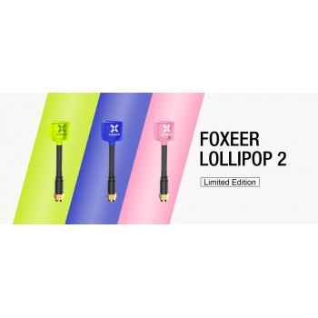 Original Foxeer Lollipop 2 V2 Antenna 5.8G 2.3Dbi TX RX RHCP FPV SMA RPSMA UFL Straight/Angle MMCX 7.2g FPV Antenna For RC Drone