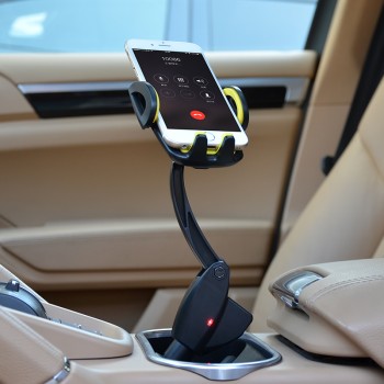 Car Phone Holder Universal Long Arm for Samsung  Iphone Dual USB Charger Car Charger Support Mobile Car Phone Stand by CDEN