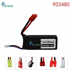 7.4v 2500mAh 25c Lipo battery for Syma X8C X8W X8G X8 RC Quadcopter Parts 7.4 V 903480 Toys Battery with Over current protection