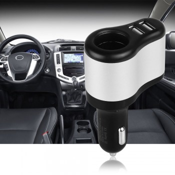 Onever Brand New Universal Dual USB Car Charger Car Cigarette Lighter Socket Charger for Phone Tablet Car Styling