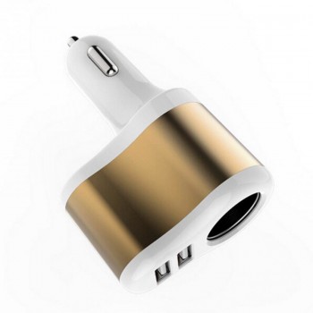 Dual USB Car Cigarette Lighter Power Socket Splitter Power Adapter Charger Socket