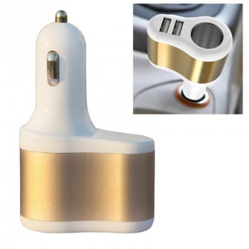 Dual USB Car Cigarette Lighter Power Socket Splitter Power Adapter Charger Socket