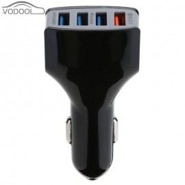 Car-styling 35W QC 3.0 Quick Charging Adapter Portable Automobiles 4 Port Multi Ports Fast Efficient Travel USB Car Charger