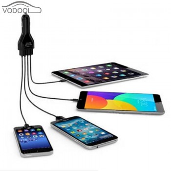 Car-styling 35W QC 3.0 Quick Charging Adapter Portable Automobiles 4 Port Multi Ports Fast Efficient Travel USB Car Charger