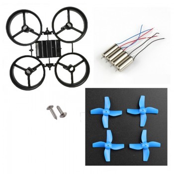 JJRC H36 Eachine 010 Frame Kit with 4pcs Blade 615 Coreless CW CCW Motor for DIY Indoor Mini Quadcopter