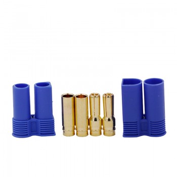 1 pair EC5 RC Connector Female Male Bullet Gold Connector plug For RC Lipo Battery 25%off