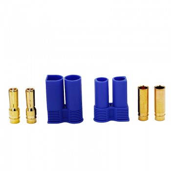 1 pair EC5 RC Connector Female Male Bullet Gold Connector plug For RC Lipo Battery 25%off