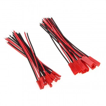 2/10 Pairs 100mm 10cm Male Female 2-Pin Connector JST Plug Cable For RC BEC Battery Helicopter DIY FPV Drone Quadcopter