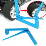Blue Adjustable Ruler Adjusting Height And Wheel Rim Camber Multi-functional Multi Angle Measuring Template Tool RC Accessory