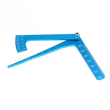 Blue Adjustable Ruler Adjusting Height And Wheel Rim Camber Multi-functional Multi Angle Measuring Template Tool RC Accessory