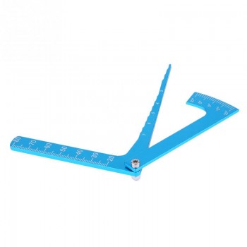 Blue Adjustable Ruler Adjusting Height And Wheel Rim Camber Multi-functional Multi Angle Measuring Template Tool RC Accessory