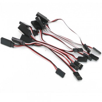 10pcs 100mm/150mm/300mm/500mm RC Servo Extension Cord Cable Wire Lead JR For Rc Helicopter Rc Drone